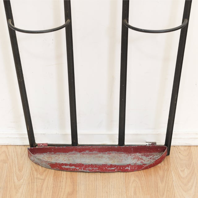 Vintage 1960s French Atomic Entryway Hat & Coat Rack Stand For Sale - Image 12 of 12