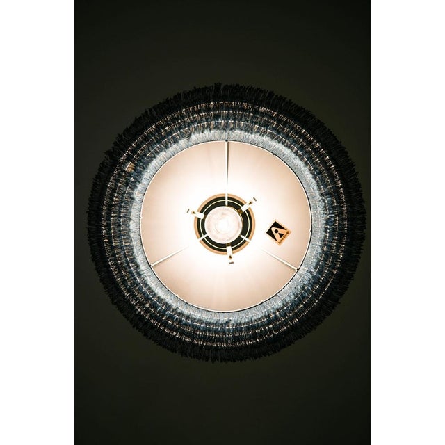 1960s Pendant Lamp in Brass and Silk by Hans-Agne Jakobsson, 1960s For Sale - Image 5 of 8