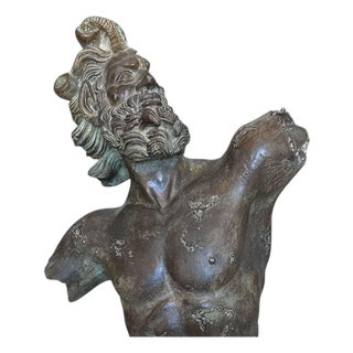 20th Century Bronze Dancing Faun of Pompeii Sculpture For Sale