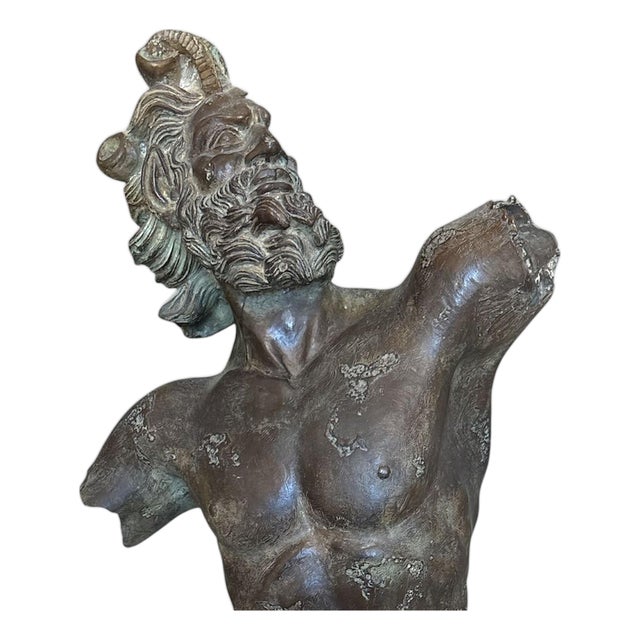 20th Century Bronze Dancing Faun of Pompeii Sculpture For Sale