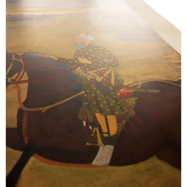 Goldenrod 1950 Said Khan by Bitchitr Rai , Gold-Leafed Parisian Offset Lithograph For Sale - Image 8 of 13