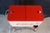 Coca Cola Bottling Co. Vintage Style 60 Qt Coca-Cola Rolling Patio Cooler Cream & Red Ice Chest Cart For Sale - Image 4 of 18