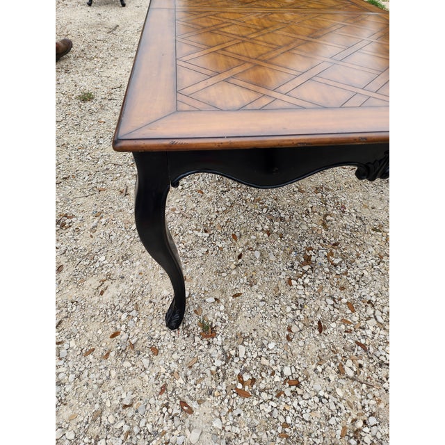 Rustic European Rustic European Style Dining Table With Concealed Leaf For Sale - Image 3 of 6