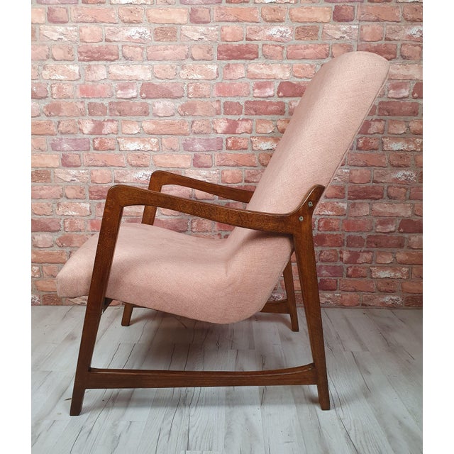 Vintage Armchair by Barbara Fenrych-Węcławska, 1950s For Sale - Image 6 of 11