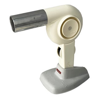 Italian Modern White Plastic and Metal Hair Dryer by Elchim, 1970s For Sale