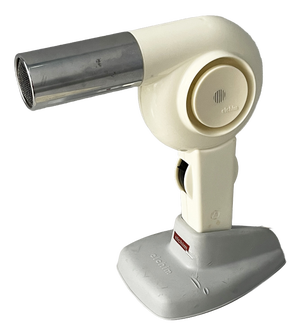 Italian Modern White Plastic and Metal Hair Dryer by Elchim, 1970s