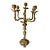 Early 20th Century French Gilt Brass Louis XV Style 5 Light Candelabra For Sale