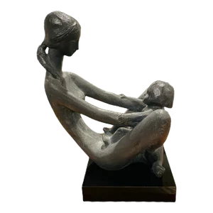 1970’s Kathy Klein Generations Sculpture by Austin Products of Mother and Child