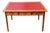 Louis XVI Style Reversible Flat Desk with Red Leather Drawers, 1930s For Sale