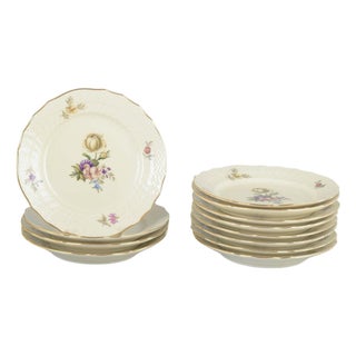 Frijsenborg Plates in Porcelain from Royal Copenhagen, Set of 12 For Sale