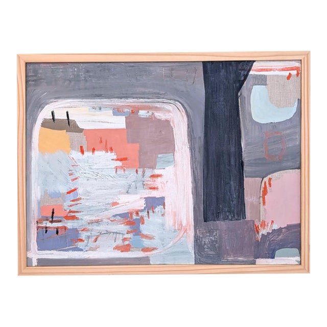 "Wild West" Abstract Oil Painting on Linen by Anne Abueva For Sale