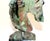 Natural Emerald Gemstone Horse Bust Sculpture Hand Carved Cherry Blossom For Sale - Image 11 of 13