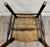 Wood Antique French Country Style Louis XV Style Ladder Back Rush Seat Arm Chairs For Sale - Image 7 of 10