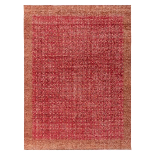 Textile Rug & Kilim’s Oversized Pointille Rug in Dark Red, 14x20 For Sale - Image 7 of 7