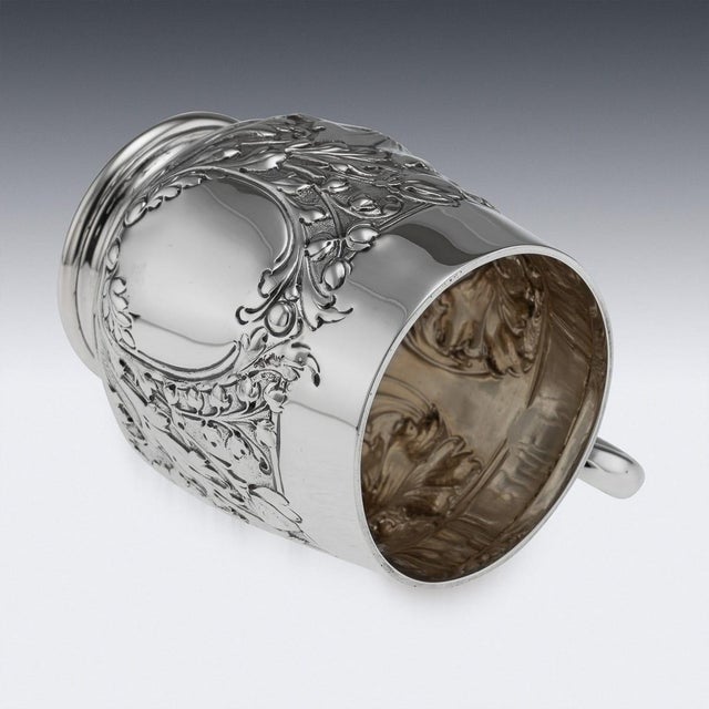 Silver Antique Victorian Silver Mug, Sheffield, 1897 For Sale - Image 8 of 18
