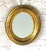Wood Antique English Regency Oval Giltwood Wall Mirror For Sale - Image 7 of 7