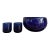 1950s Bristol Cobalt Punch Bowl Set For Sale