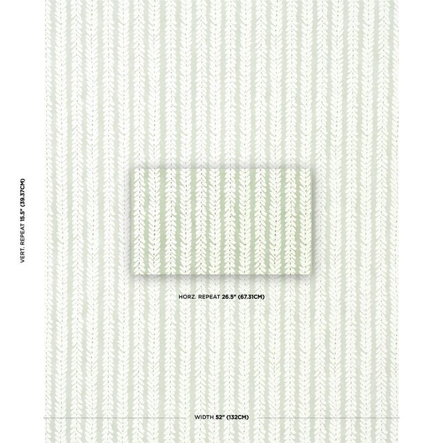 Classic yet modern, Woodperry by Veere Grenney is an updated take on a botanical stripe. Also available in fabric. Sold As...
