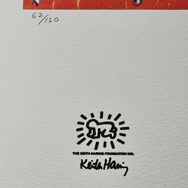 1990s After Keith Haring, Figurative Composition, 1990s, Limited Edition Lithograph For Sale - Image 5 of 8