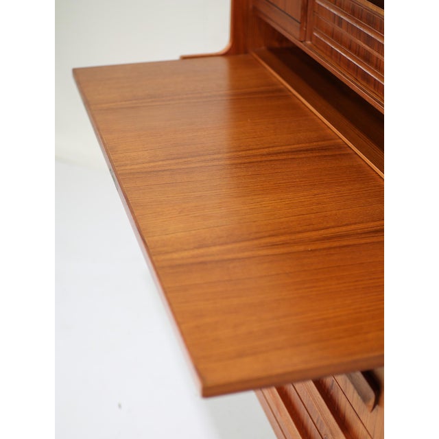 Vintage Danish Secretaire in Teak by Sigfred Omann for Ølholm, 1960s For Sale - Image 17 of 18