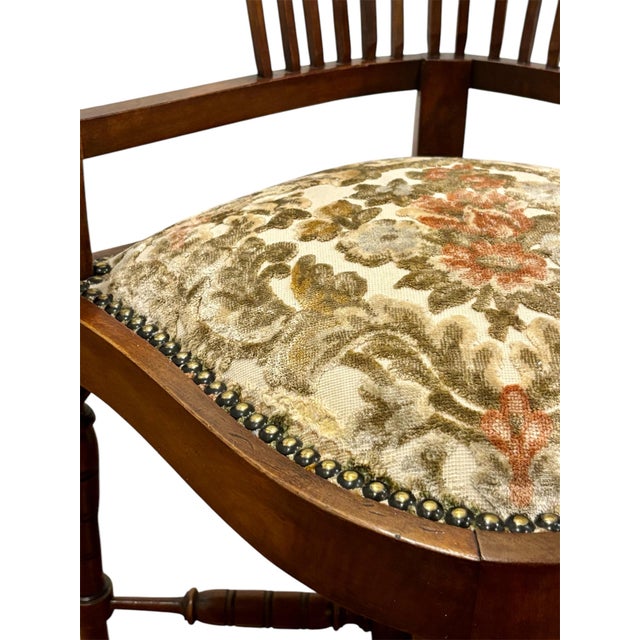 Victorian English Corner Chairs, Set of 2 For Sale - Image 10 of 11