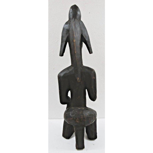 Antique African Mumuye Iagalagana Jagana Seated Figure Sculpture From Nigeria For Sale In Miami - Image 6 of 12