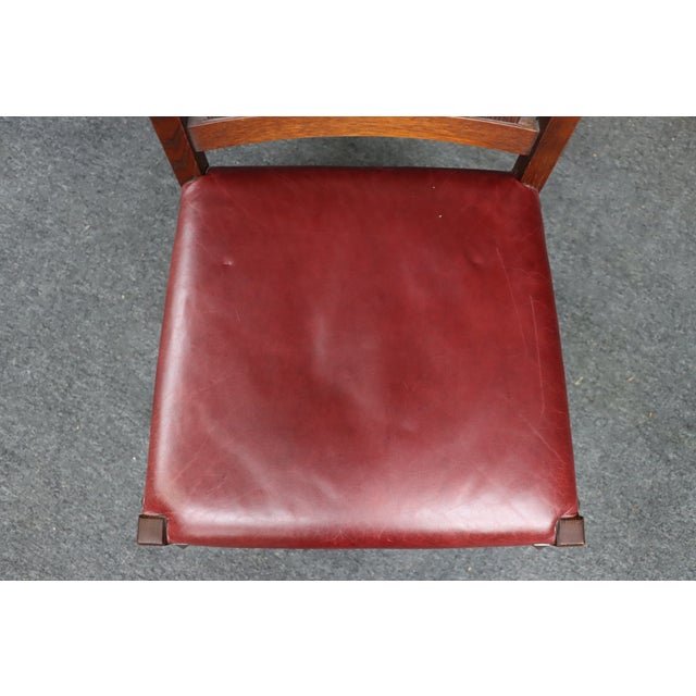 Arts & Crafts Warren Hile Studios Mission Oak Arts & Crafts Desk Chair For Sale - Image 3 of 12