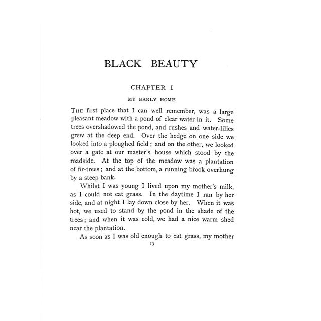 "Black Beauty: The Biography of a Horse" Sewell, Anna For Sale - Image 10 of 12