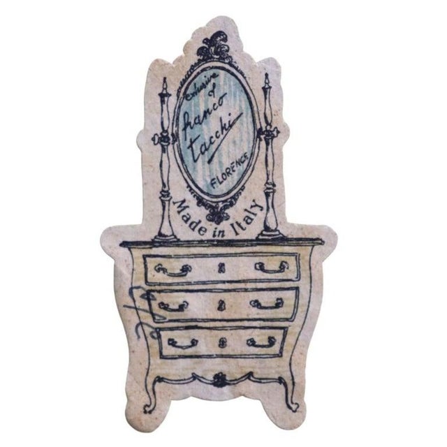 1960s Italian Franco Tacchi Vitrine on 3 Drawer Base With Gilt Trim For Sale - Image 13 of 15