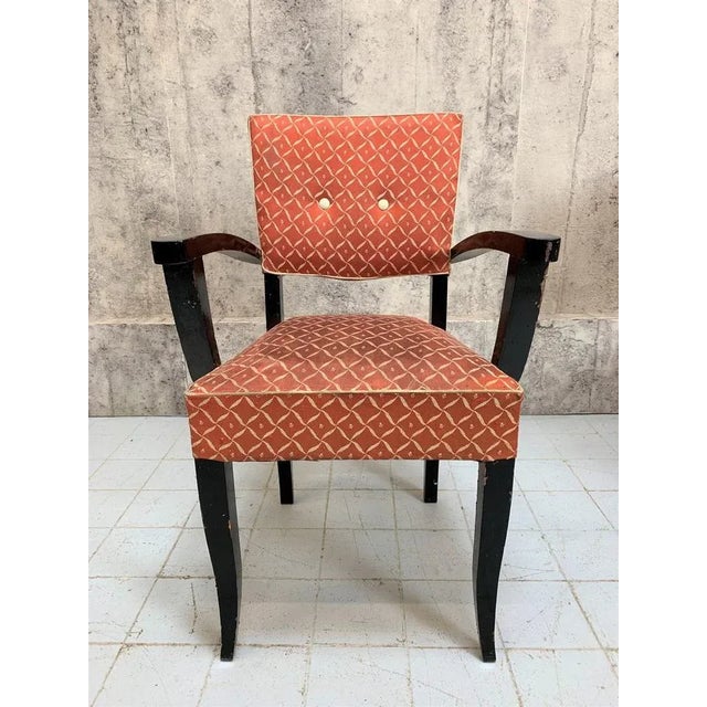 1940s Black Bridge Armchair For Sale - Image 5 of 5