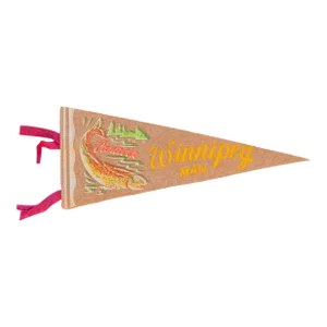 Vintage Winnipeg Manitoba Canada Felt Flag Pennant