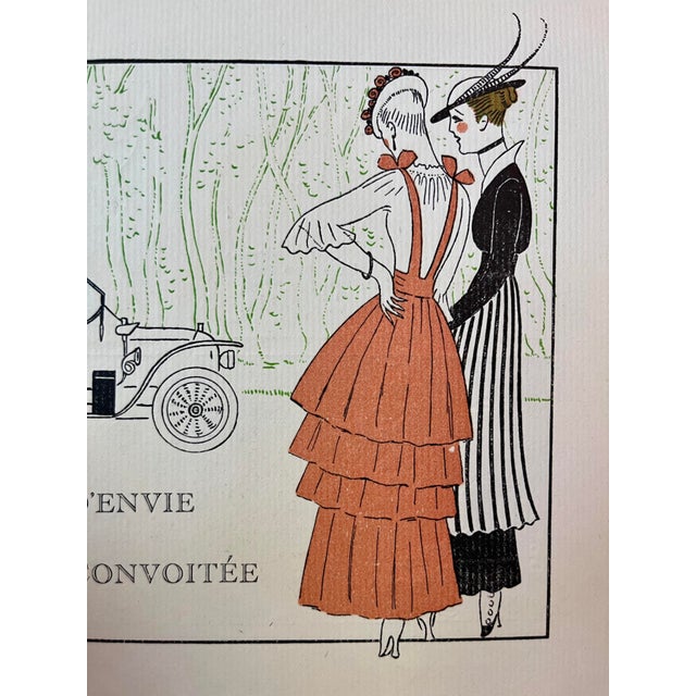 Art Deco 1920s Automobile Ad, Le Péché d'Envie Ou La Panhard Convoitée For Sale - Image 3 of 3