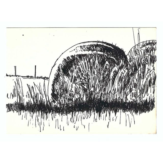 Drawing on paper by Robert Henry Angeloch (1922-2011). Estate stamp on the back. Bob Angeloch was born in Richmond Hill,...