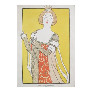1899 Vintage Cappiello Pochoir of Yahne as Queen For Sale
