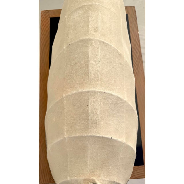 Folk Art Swan Decoy Sculpture With Carved Wood Head and Canvas Over Wire Armature For Sale - Image 9 of 12