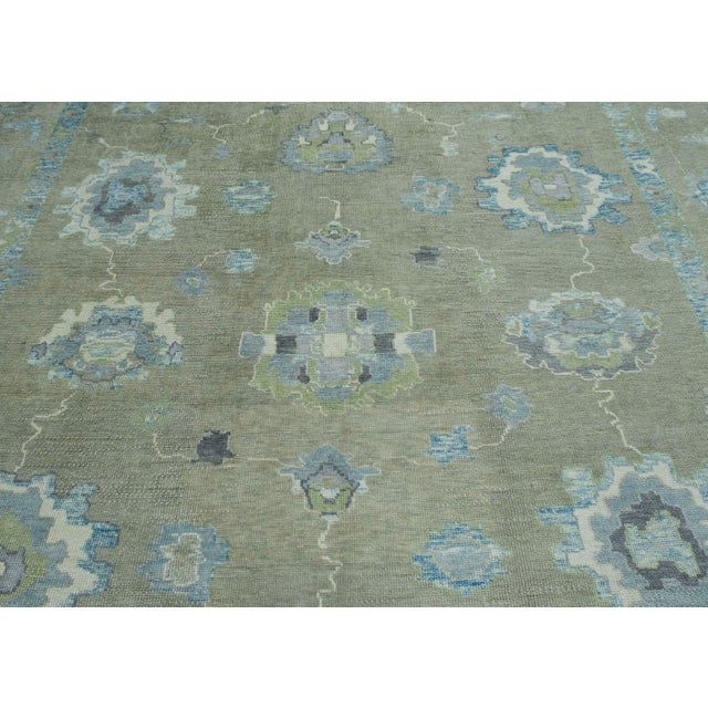 Turkish Oushak Rug 11'9" x 14'8" #18070 For Sale In Houston - Image 6 of 8
