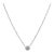 18k(750) White Gold Natural Diamond Pendant Necklace With Chain For Sale