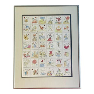 Framed Print Poster Sweet Naive Illustration Drawings Heinz Edelmann Style For Sale