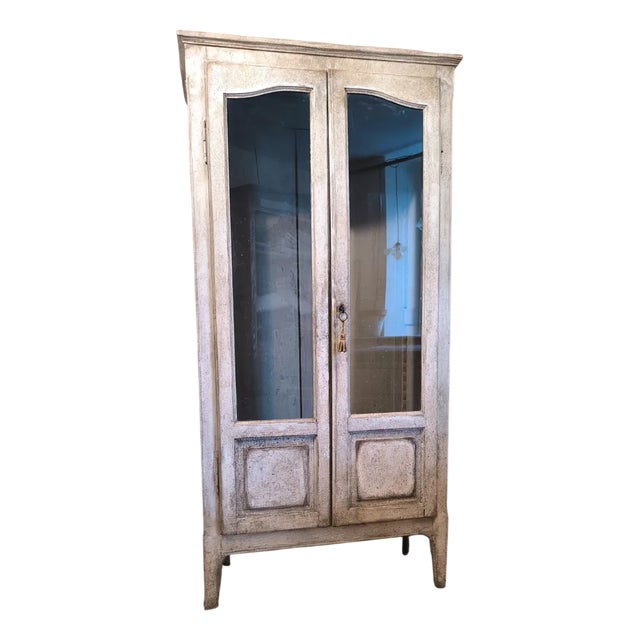 Wooden Display Cabinet, 1920s For Sale