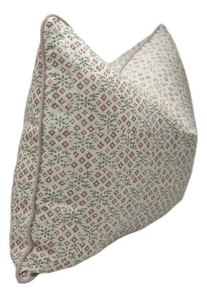 G P & J Baker Grantly in Pink and Green Decorative Pillow Cover