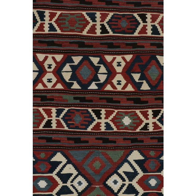 Rug & Kilim Extra-Long Vintage Persian Tribal Kilim With Geometric Patterns - By Rug & Kilim For Sale - Image 4 of 7