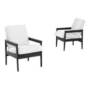 1960s Czech Wooden Armchairs, a Pair