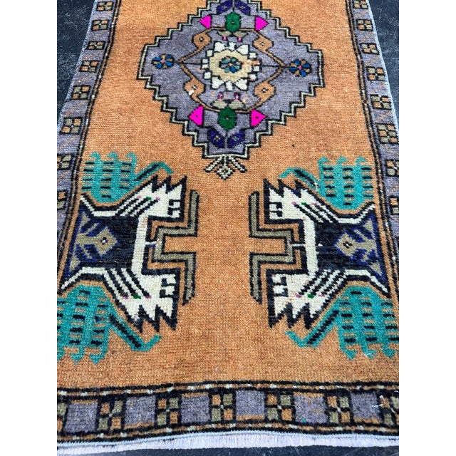 Contemporary Turkish Yastik Rug 1'7" x 3'3" For Sale - Image 3 of 5