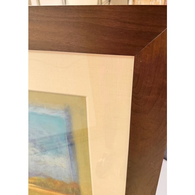 Paint Fiona Hoop Signed Horizon Landscape Painting For Sale - Image 7 of 8