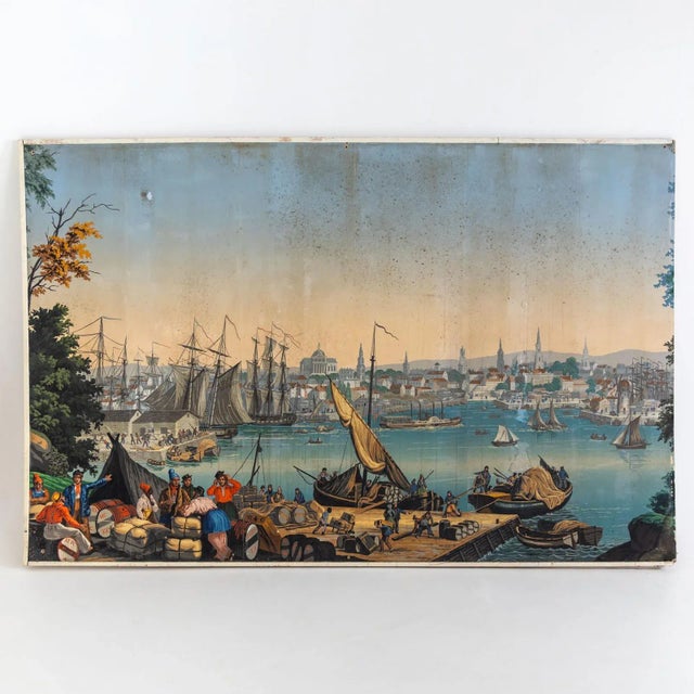 Boston Harbor from Views of North America from Zuber Et Cie, France For Sale - Image 3 of 9
