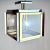 Sonneman Lighting 1960’s Mid Century Modern Sonneman Cube Chrome / Brass Ceiling Light Fixture For Sale - Image 4 of 12