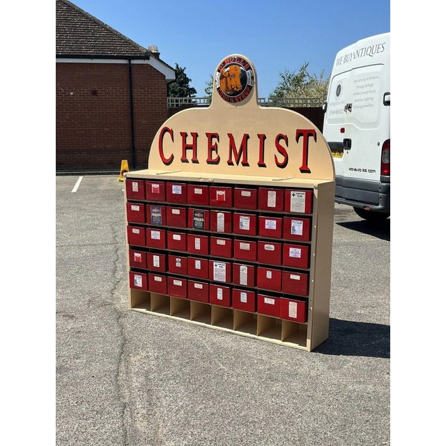 Chemists Set Of Drawers, Huge In Size, Lots Of Storage. 40 Deep Metal Drawers Sizes ;- 149 cms wide, 32 cms depth, 183 cms...