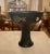 Black 1950s Japanese Black Glazed Pottery Stem Cup For Sale - Image 8 of 13