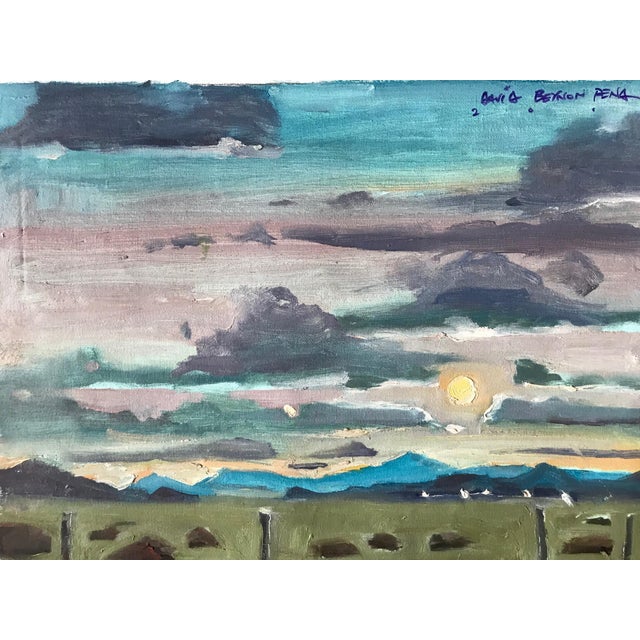 Experience the dramatic beauty of the Arizona desert in all its glory with this breathtaking original oil landscape...