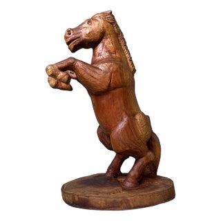 Wooden Mingei Folk Art Horse, Japan, 1950 For Sale